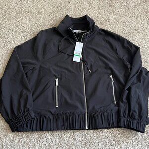 NWT Calvin Klein Black Track Jacket